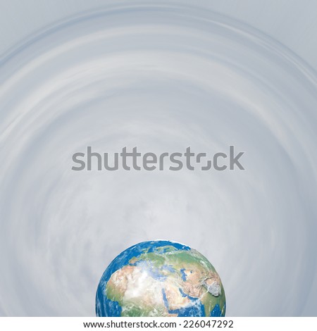 Half of our Earth planet. Elements of this image are furnished by NASA