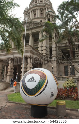 DURBAN - 05 MAY 2010: promotion of the next coming soccer world cup in the city of Durban, may 05 2010 in durban, South Africa