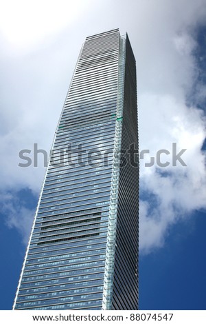 HONG KONG - JULY 2: The International Commerce Centre on July 2, 2011 in Hong Kong. ICC is a commercial space luxury residential development, modern retail and two 6-star hotels in a single location.