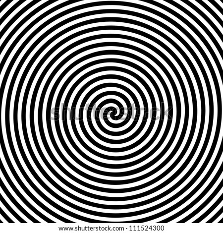 Black And White Hypnotic Background. Stock Vector 111524300 : Shutterstock