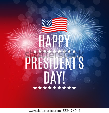 Presidents Day in USA Background. Can Be Used as Banner or Poster. Vector Illustration EPS10