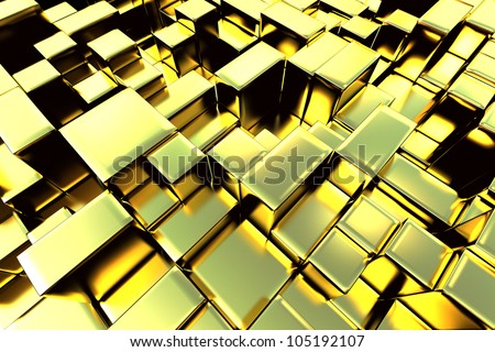 3d gold bar abstract graphic background