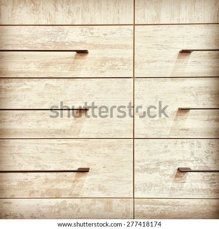 Dresser with metal handles. Contemporary design.