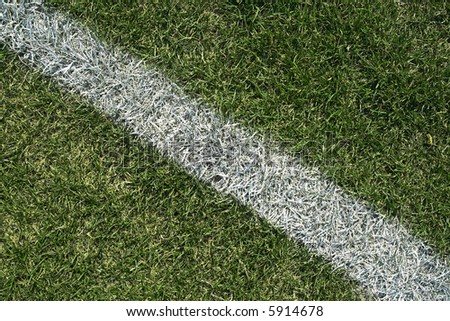 White boundary line of a generic playing field (football, soccer, baseball, rugby, cricket etc…)