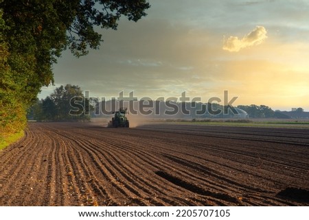 Similar – Foto Bild Trecker im Nebel Allee