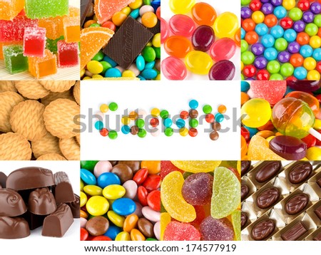 Sweet candies backgrounds