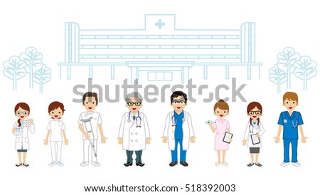 Medical Occupation Team - Hospital background