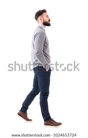 Similar – Image, Stock Photo Side view of relaxed senior woman