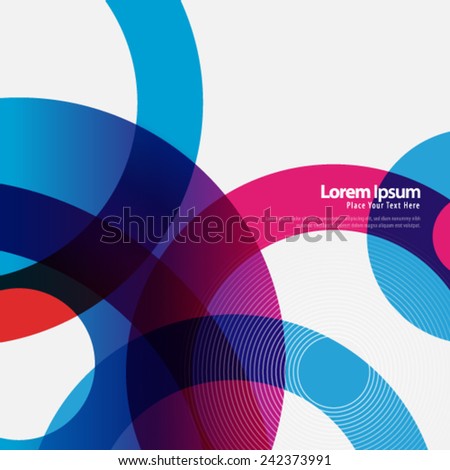 Geometric Colorful Circles Background