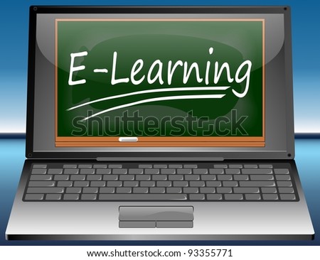 Laptop With E-Learning Stock Photo 93355771 : Shutterstock