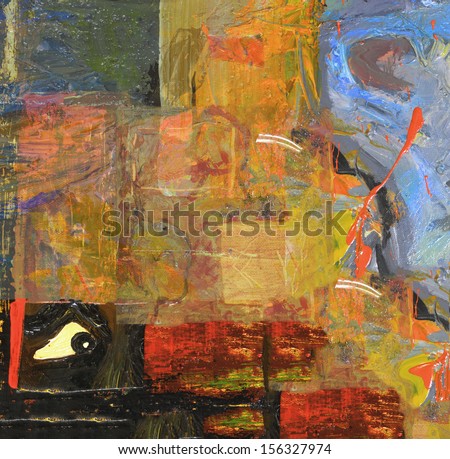 Very Nice Image of a large scale abstract Original painting