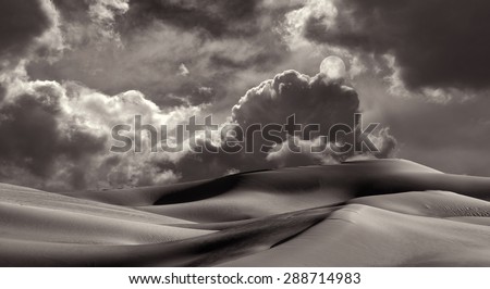 Beautiful Image of the Imperial Sand dunes near San Diego, California