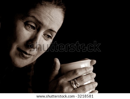 Woman Pondering The Meaning Of Her Life