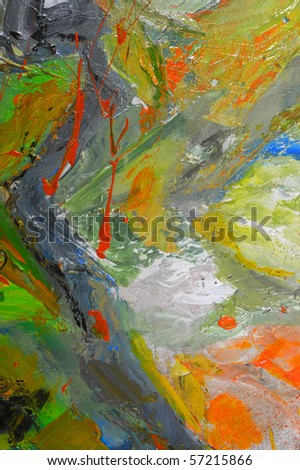 image of a large scale abstract original Oil painting