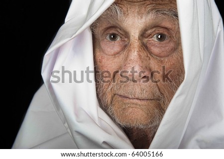 Nice Image of a senior Man with Cape