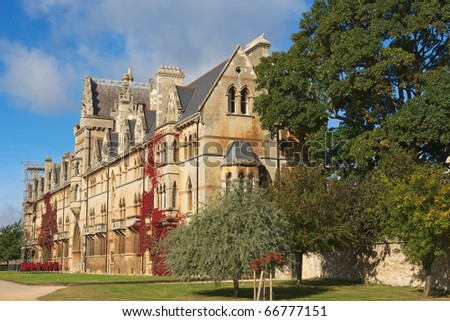 The house of Christ Church College, Oxford University, UK