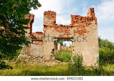 Old ruined house in Estonia