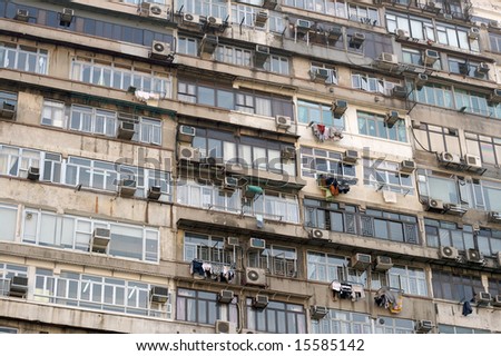 Overcrowding Apartments In Hong Kong Stock Photo 15585142 : Shutterstock