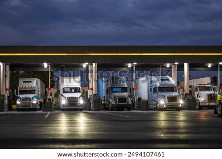 Similar – Image, Stock Photo Tractor with trailer standing in front of a white wall