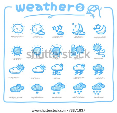 Pure series | Hand drawn weather icon, weather forecast