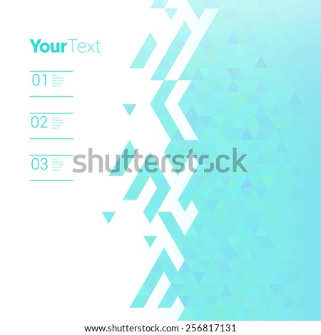 Simple Blue Trinagle Pattern Vector Composition