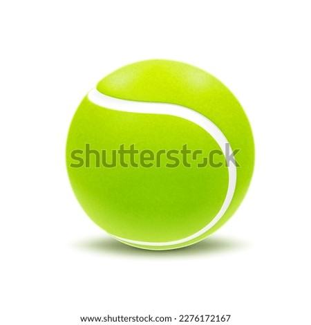 Tennis Ball isolated on white background. EPS10 vector