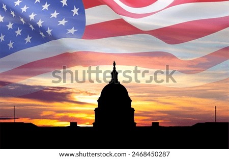 Similar – Image, Stock Photo Dome of the American Orphanage in Potsdam