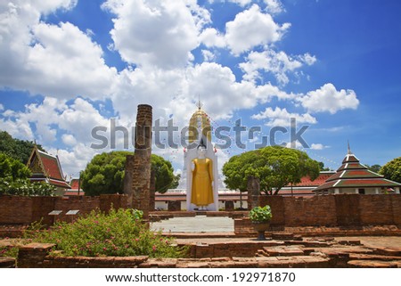 Historic, tourist attractions,Wat Phra Sri Rattana Mahathat. Temple, Phitsanulok - North of Thailand