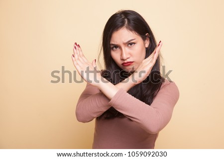 Similar – Image, Stock Photo A young woman says goodbye to an incredibly cuddly house cat. The cat enjoys the caresses in the sun on the stairs.