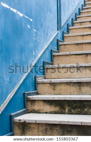 Old stair concrete