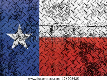 Grunge of Texas flag