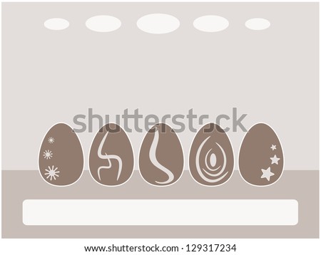 Easter egg background in the easter holiday concept illustration