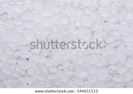 Dirty polystyrene foam in the grunge concept background