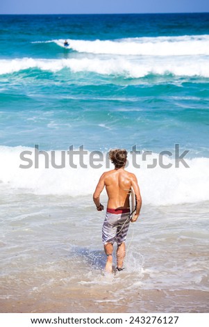 a male surfer