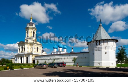 Vysotsky Monastery in Serpukhov, Moscow area, Russia. It was established in 1370.