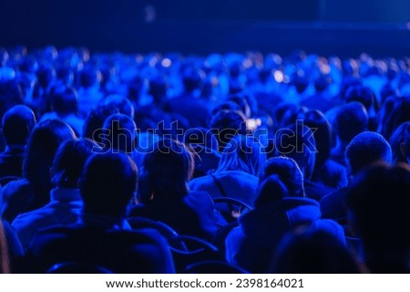 Similar – Image, Stock Photo From above an anonymous dj man playing in a club with lights