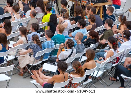 MOSCOW - JULY 10: Audience at workshop \