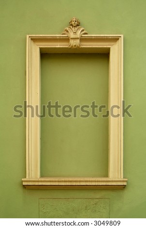 window frame without window