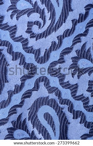 Blue cotton texture close up