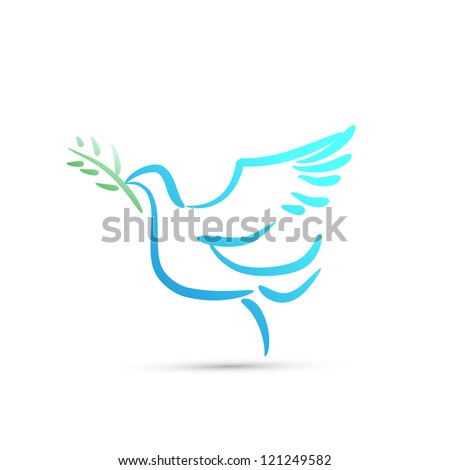 Dove Of Peace Vector - 121249582 : Shutterstock