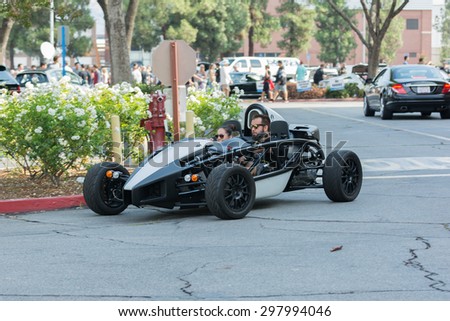 Woodland Hills, CA, USA - July 19, 2015:  Ariel Atom car on display at the Supercar Sunday car event.
