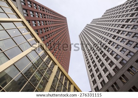 The Hague, Netherlands, 6 may 2015: new buildings for ministry of justice and security in dutch town of the hague