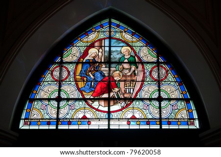 Stained Glass-Image of the stained glass window