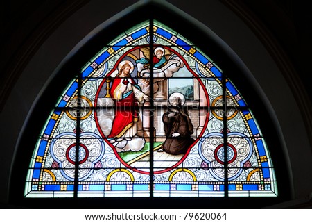 Stained Glass-Image of the stained glass window