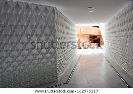 OSLO, NORWAY - AUGUST 17: Interior of the Oslo Opera House on August 17, 2012 in Oslo, Norway, wich was opened on April 12, 2008.