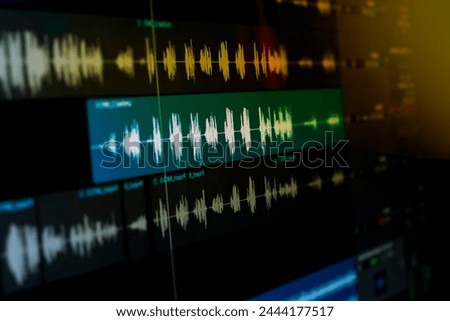 Similar – Image, Stock Photo audio software Waves Music