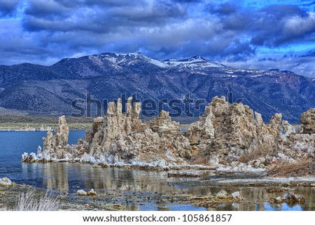 Mono Lake is a majestic body of water covering about 65 square miles. It is an ancient lake, over 1 million years old -- one of the oldest lakes in North America.