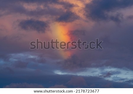 Similar – Image, Stock Photo Rainbow after a thunderstorm in Gembeck at Twistetal in the district of Waldeck-Frankenberg in Hesse, Germany