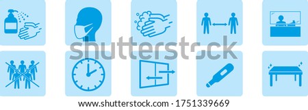 washing hands mask gargling illustration vector