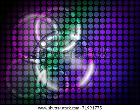 Vector Business Graphic - Brite lites with fading circles